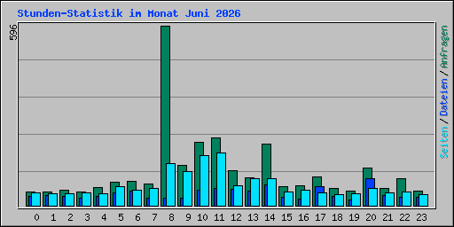Stunden-Statistik im Monat Juni 2026